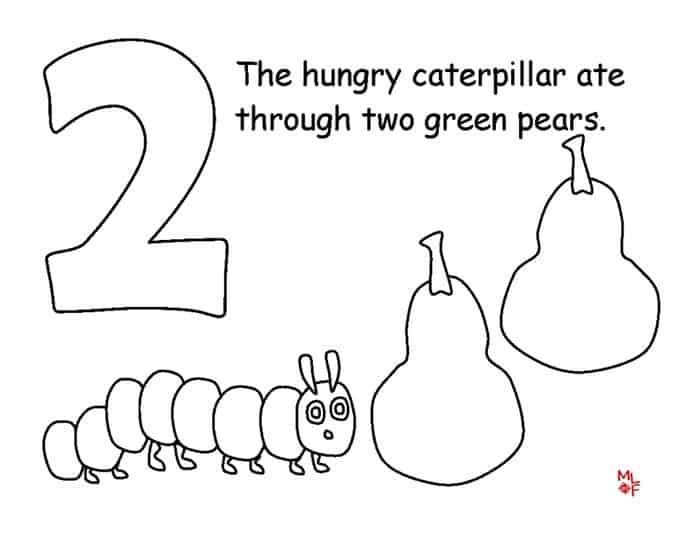 The Very Hungry Caterpillar Coloring Pages Printables
