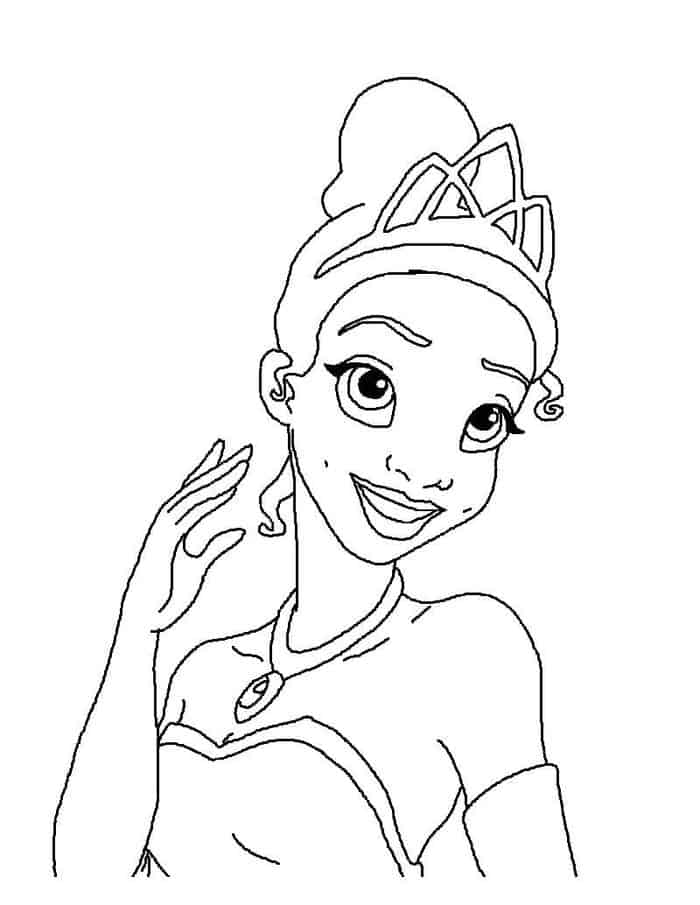 Tiana Disney Coloring Pages