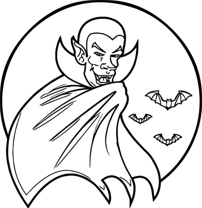 Vampire Bat Coloring Pages