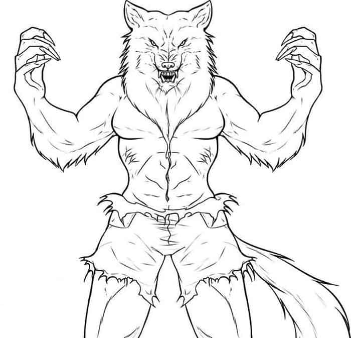 Werewolf From Goosebumps Coloring Pages