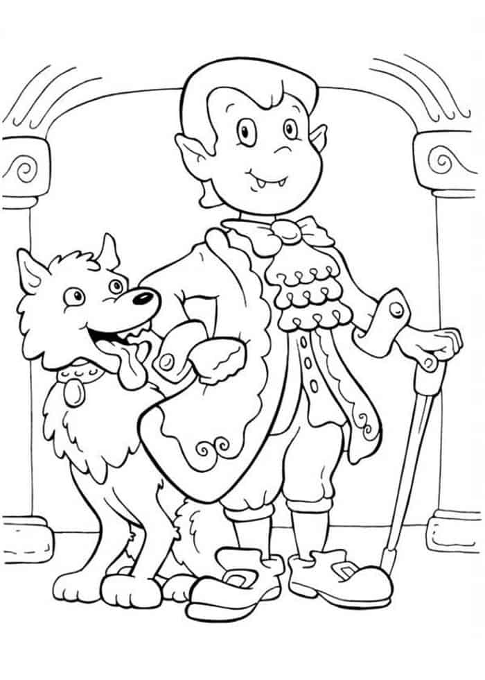 Werewolf Person Coloring Pages
