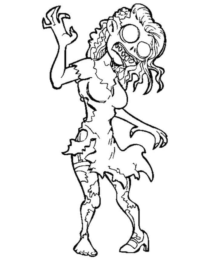 Zombie Coloring Pages To Print
