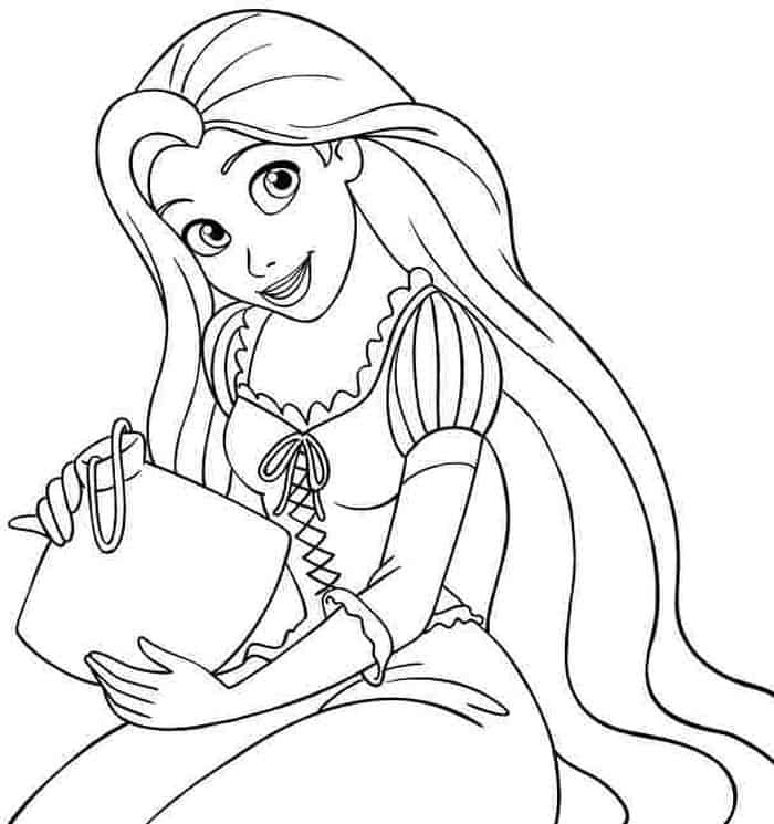 coloring pages for rapunzel