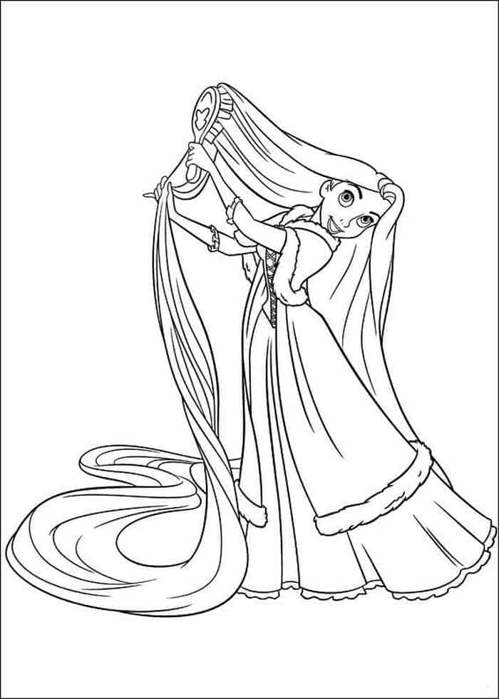disney princess rapunzel coloring pages