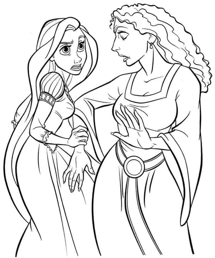 princess rapunzel and princes merida anna elsa coloring pages