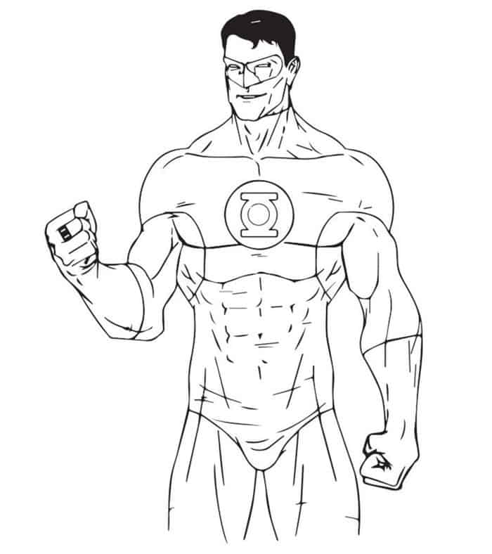 Adult Coloring Pages Green Lantern