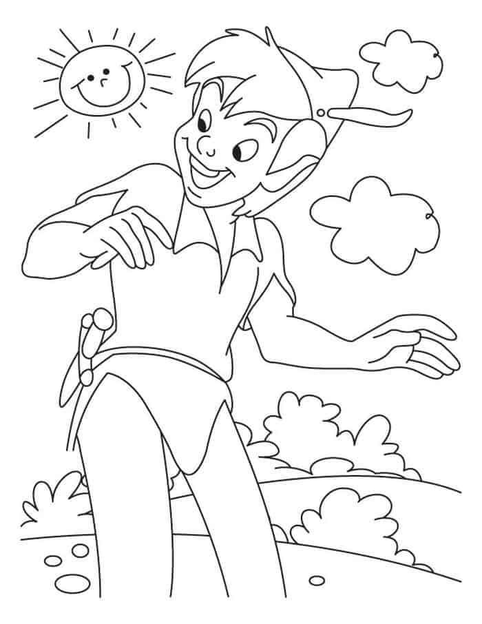 Adult Coloring Pages Peter Pan
