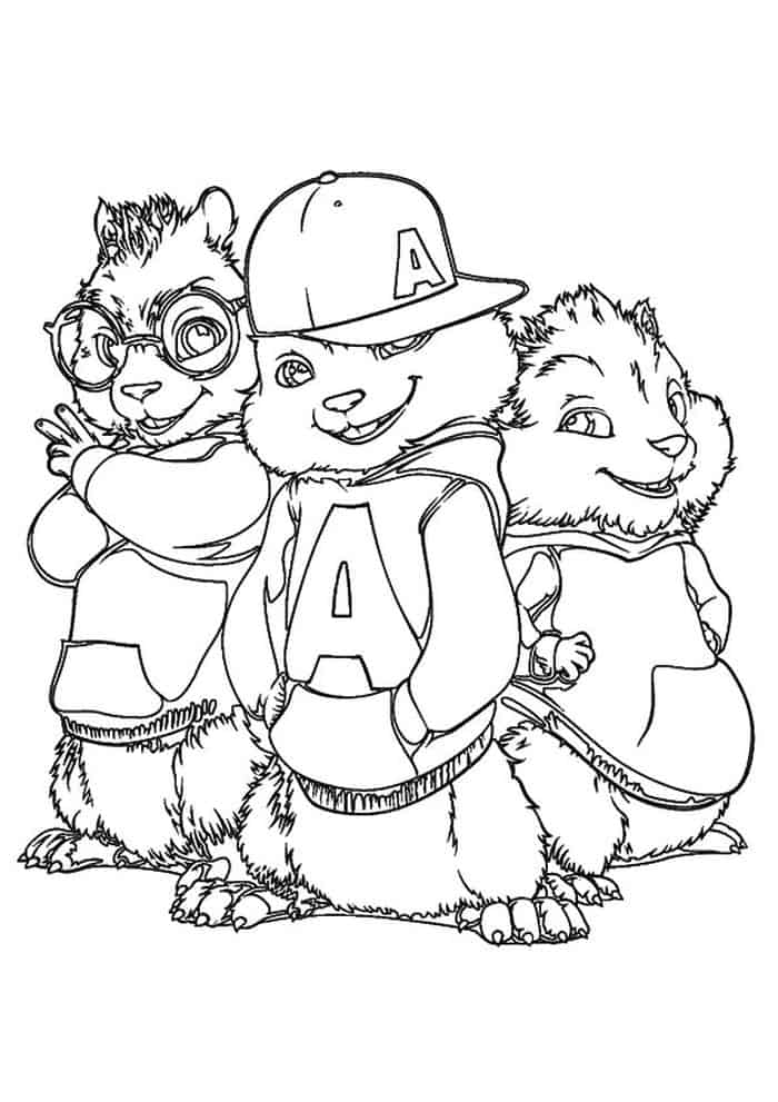 Alvin And The Chipmunks 2 The Squeakquel Coloring Pages