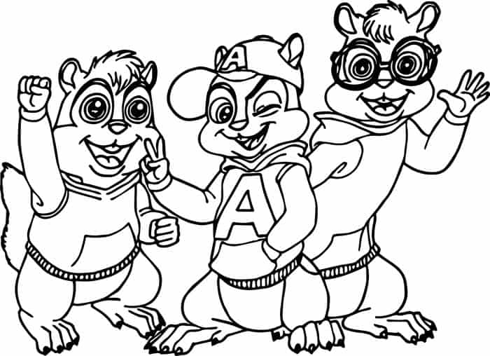Alvin And The Chipmunks Coloring Pages 1980
