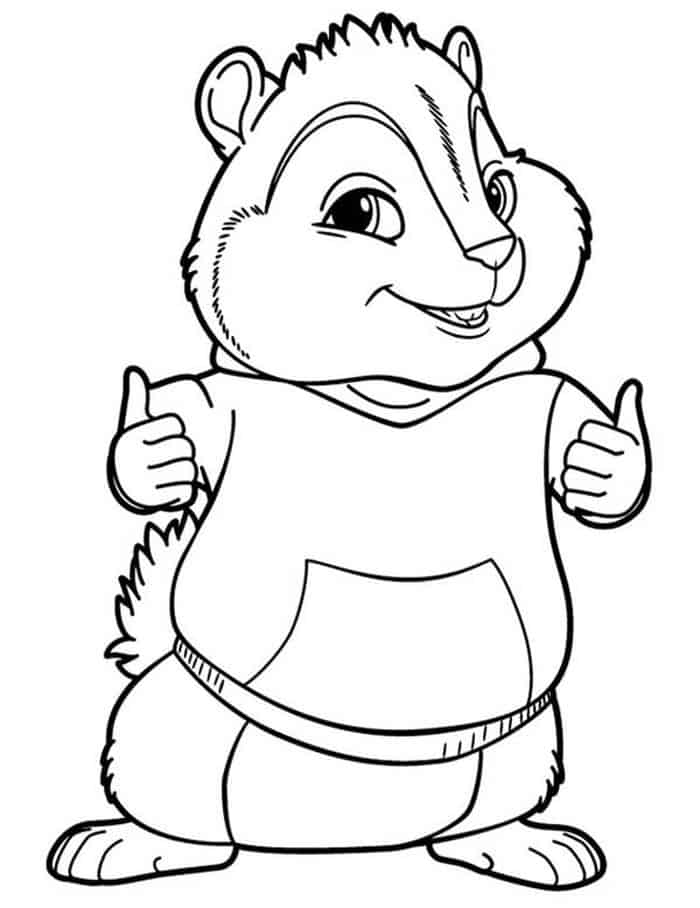 Alvin And The Chipmunks Coloring Pages Free