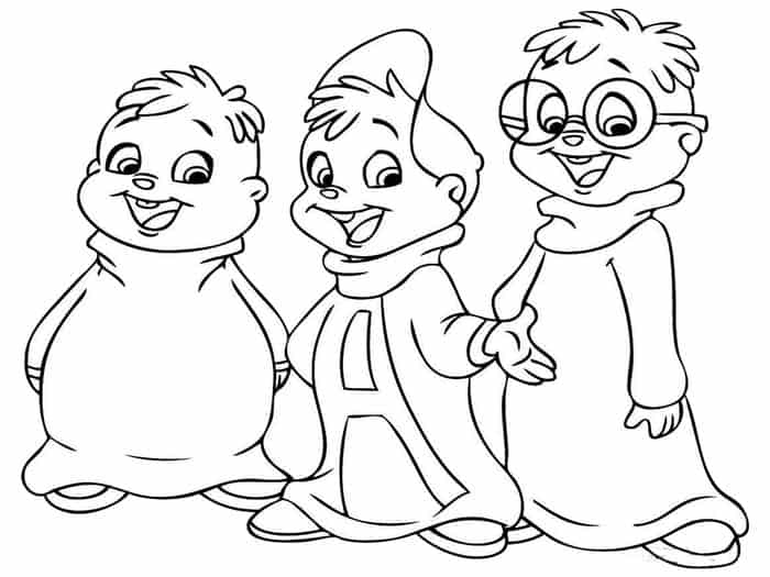 Alvin And The Chipmunks Movie Coloring Pages