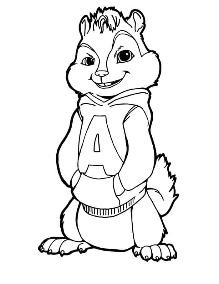 Alvin And The Chipmunks Nick Coloring Pages