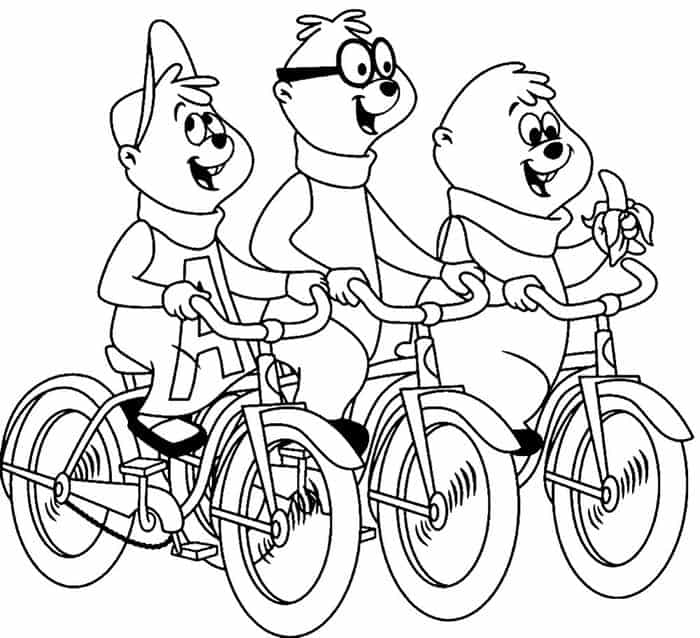 Alvin And The Chipmunks Road Chip Coloring Pages