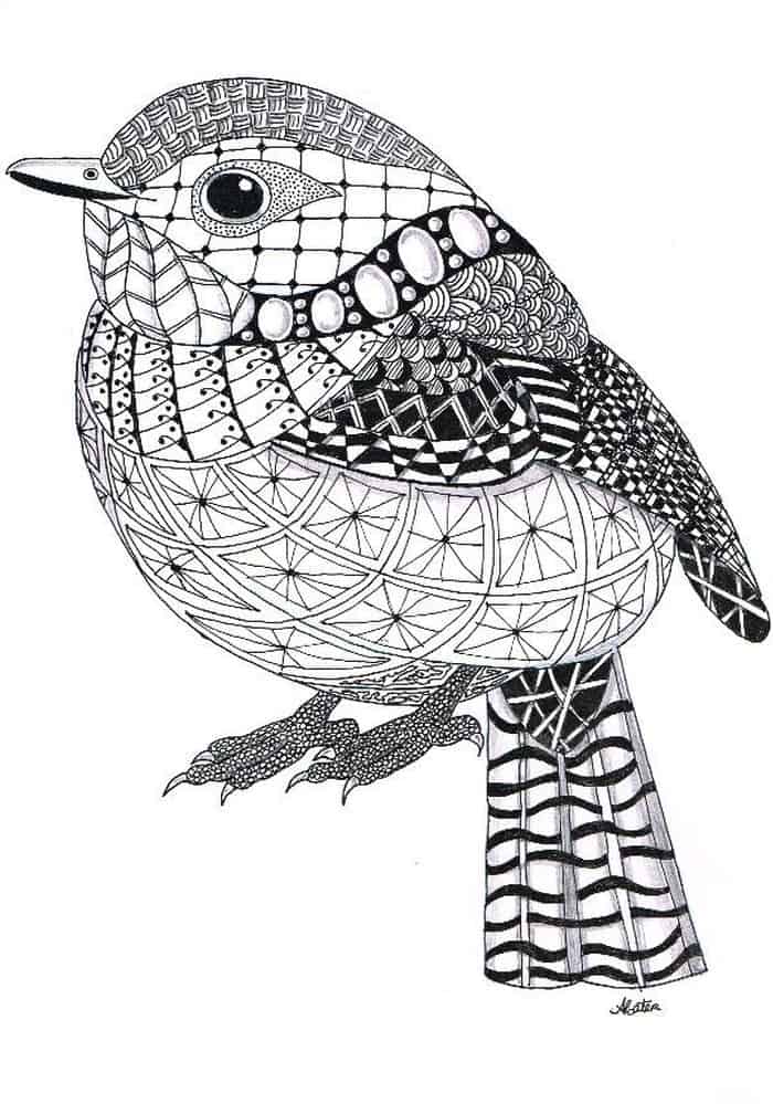 Animal Zentangle Coloring Pages