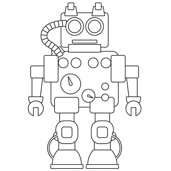 Big Robot Coloring Pages