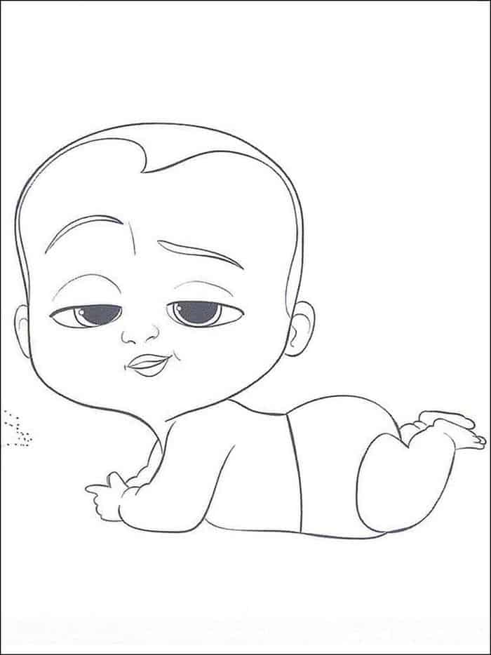 Boss Baby Coloring Pages Cute