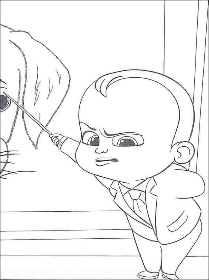 Boss Baby Coloring Pages To Print Super Coloring Pages Hard