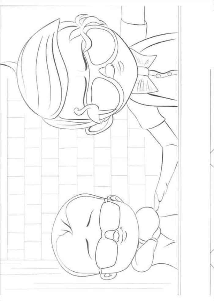 Boss Baby Coloring Pages To Print Super Coloring Pages