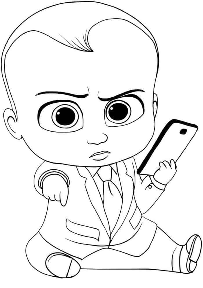 Boss Baby Coloring Pages To Print