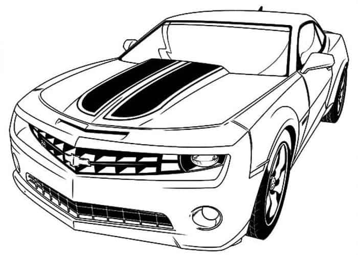 Bumblebee Car Coloring Pages