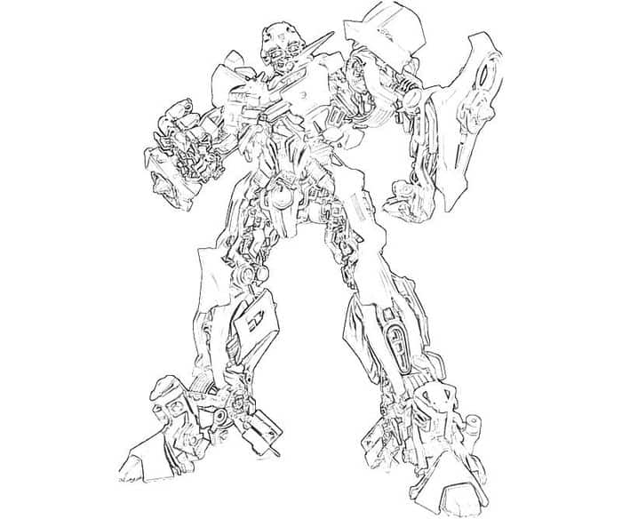 Bumblebee Coloring Pages Transformers 4