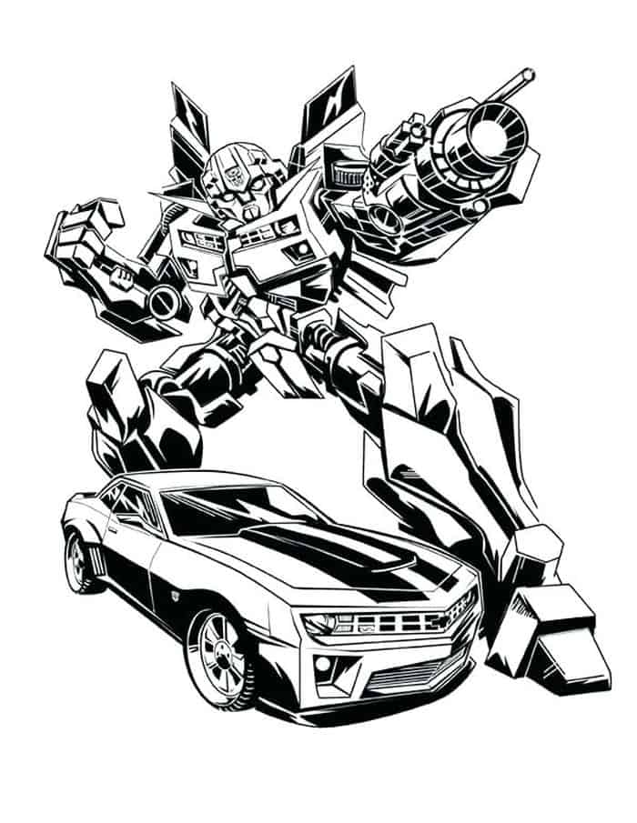 Bumblebee Coloring Pages Transformers Prime