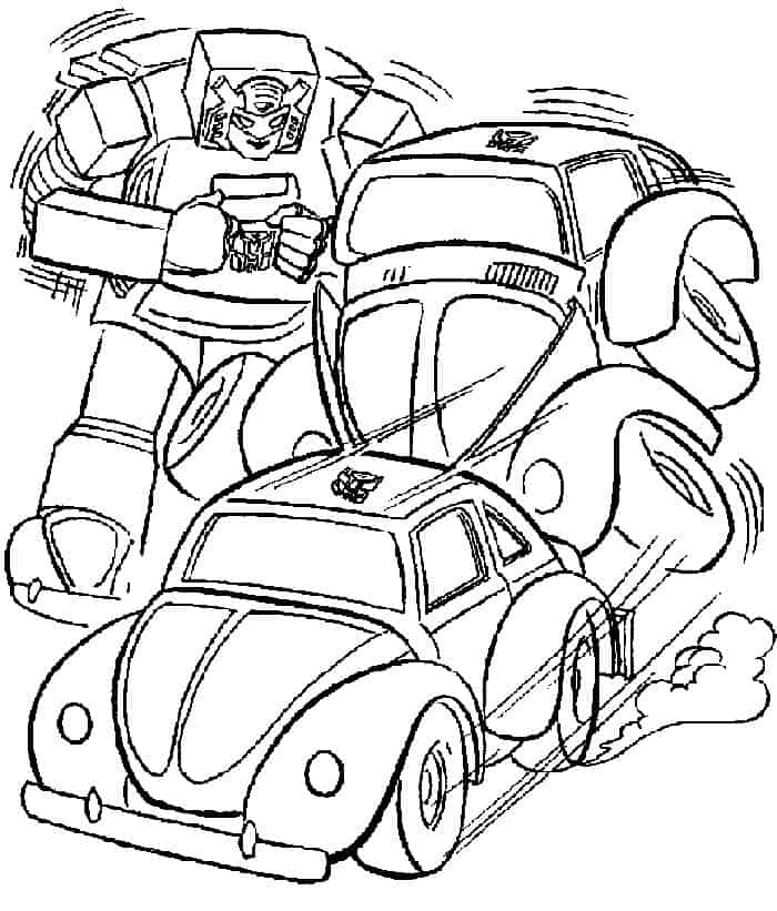 Bumblebee Transformer Car Coloring Pages