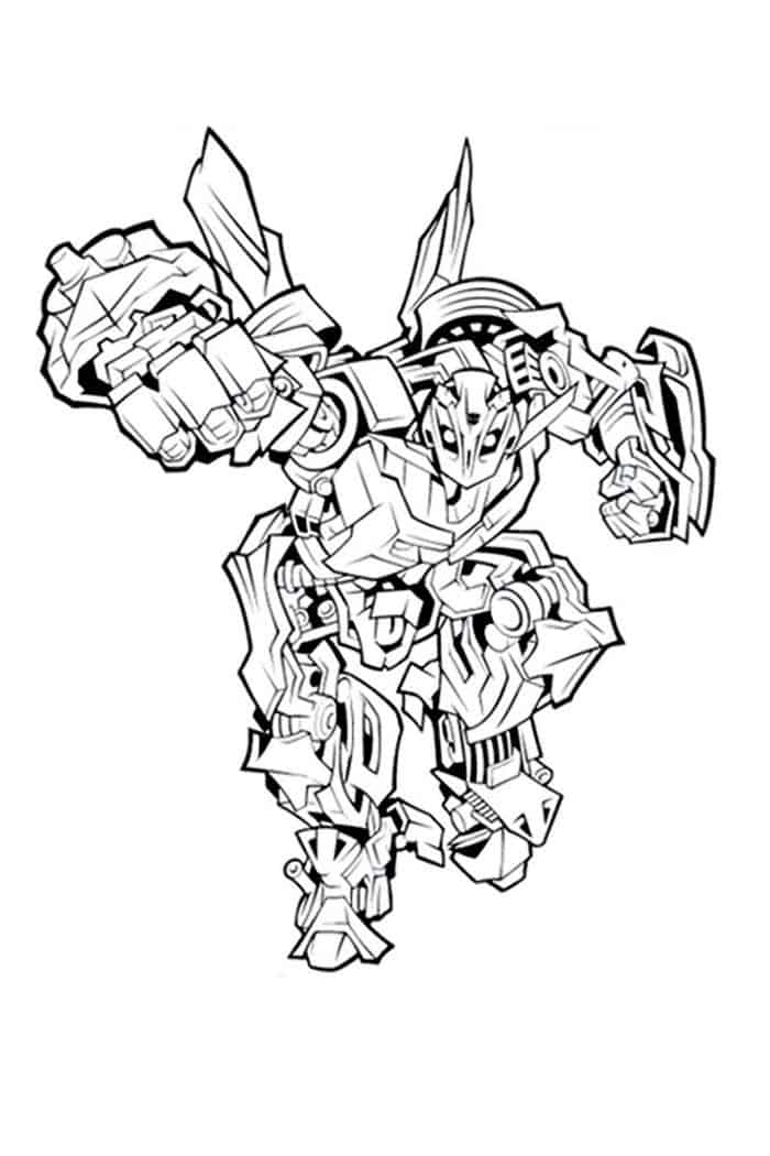 Bumblebee Transformer Coloring Pages Free