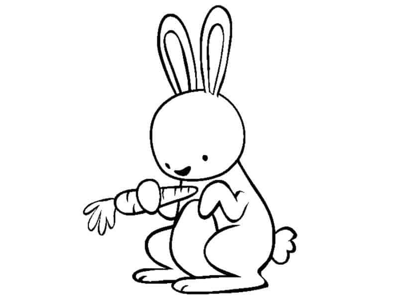 Bunny Coloring Page To Print