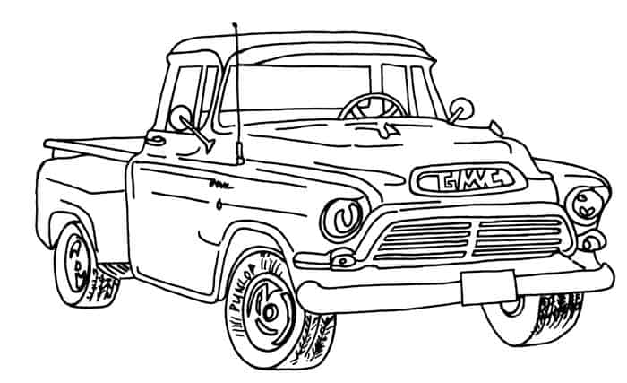 Car And Truck Coloring Pages
