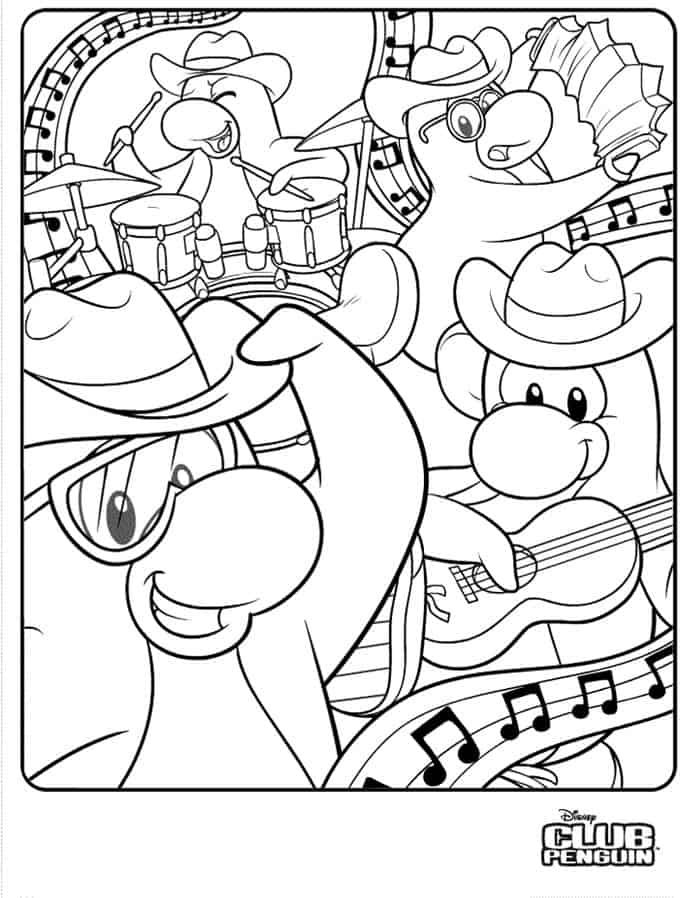 Club Penguin Fun Activities Coloring Pages