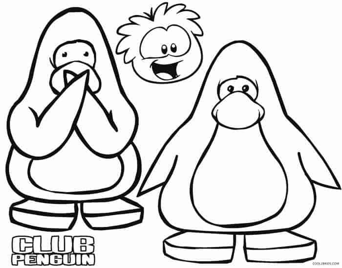 Club Penguin Puffles Coloring Pages