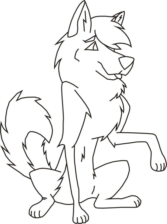 Coloring Pages For Children Husky