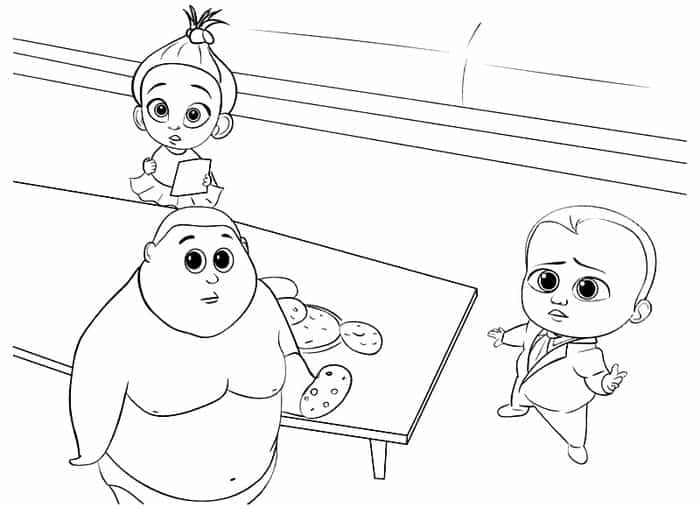 Coloring Pages For Kids Boss Baby