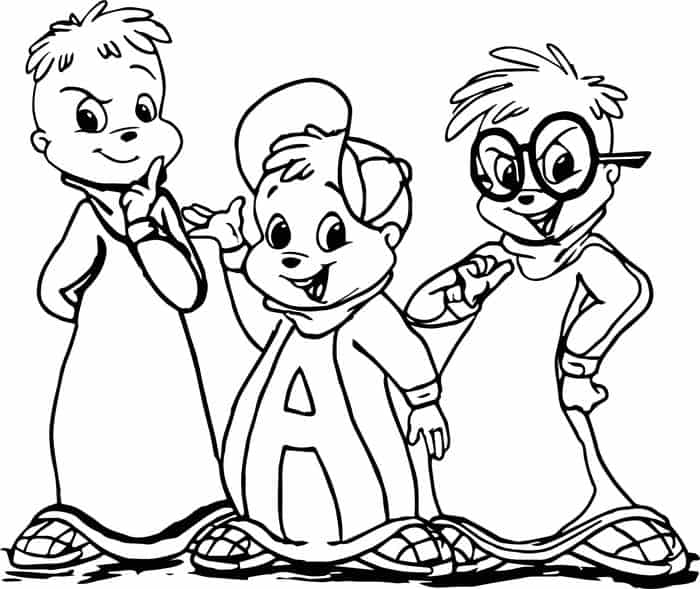 Coloring Pages For Teens Alvin And The Chipmunks
