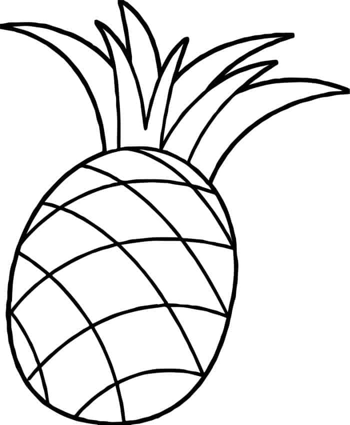 Coloring Pages Of A Pineapple