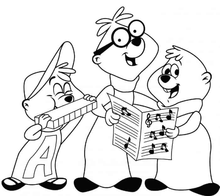 Coloring Pages Of Alvin And The Chipmunks