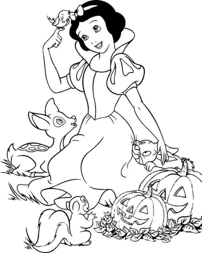 Coloring Pages Of Princess Snow White