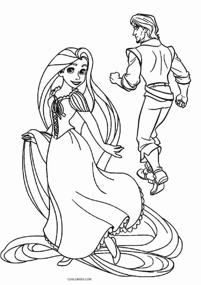 Coloring Pages Of Tangled With Flynn Characters