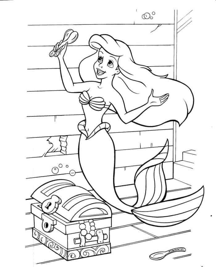 Coloring Pages Of The Little Mermaid