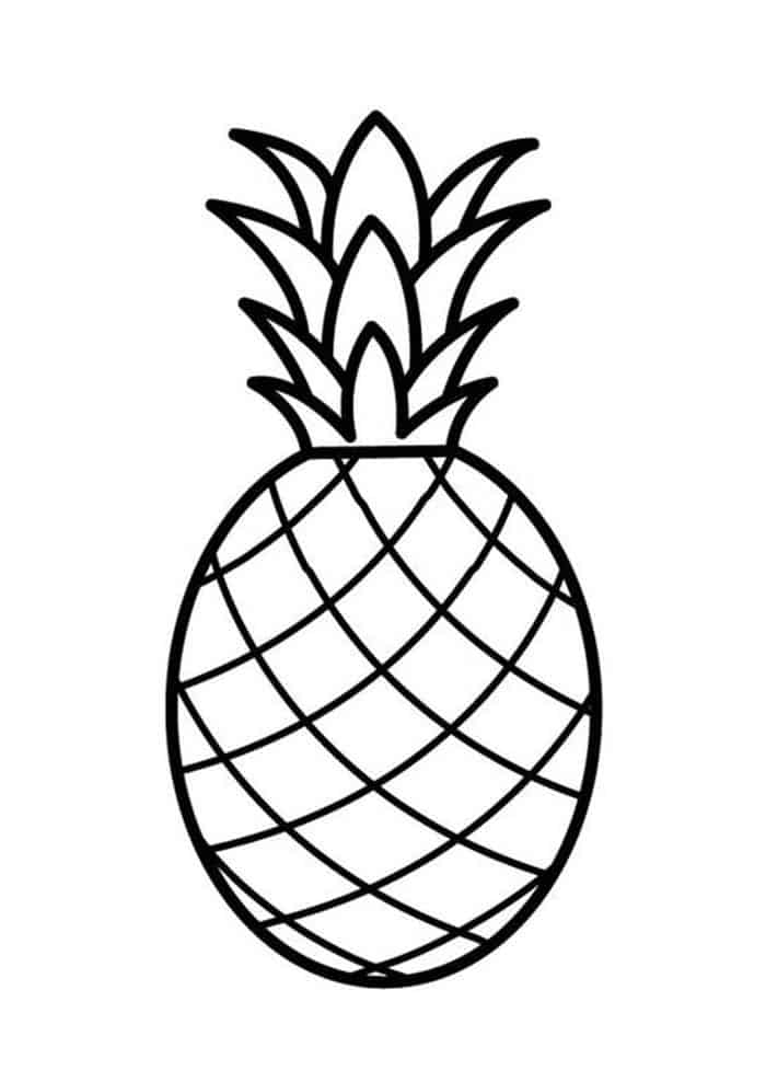 Coloring Pages Printable Pineapple