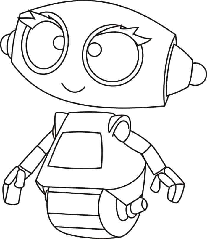 Coloring Pages Robot Eyes
