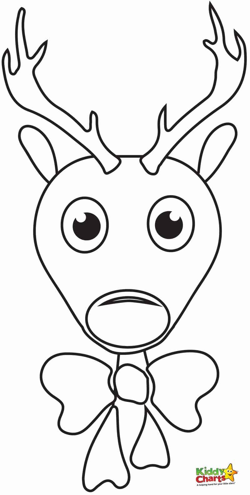 Comet The Reindeer Coloring Pages