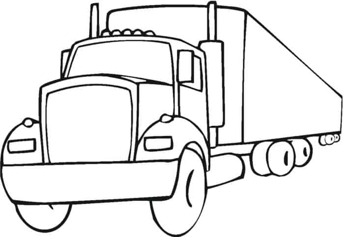 Diesel Truck Coloring Pages