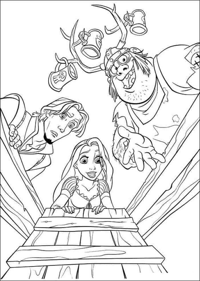 Disney Coloring Pages Tangled