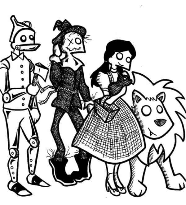 Doll Of The Wizard Of Oz Coloring Page