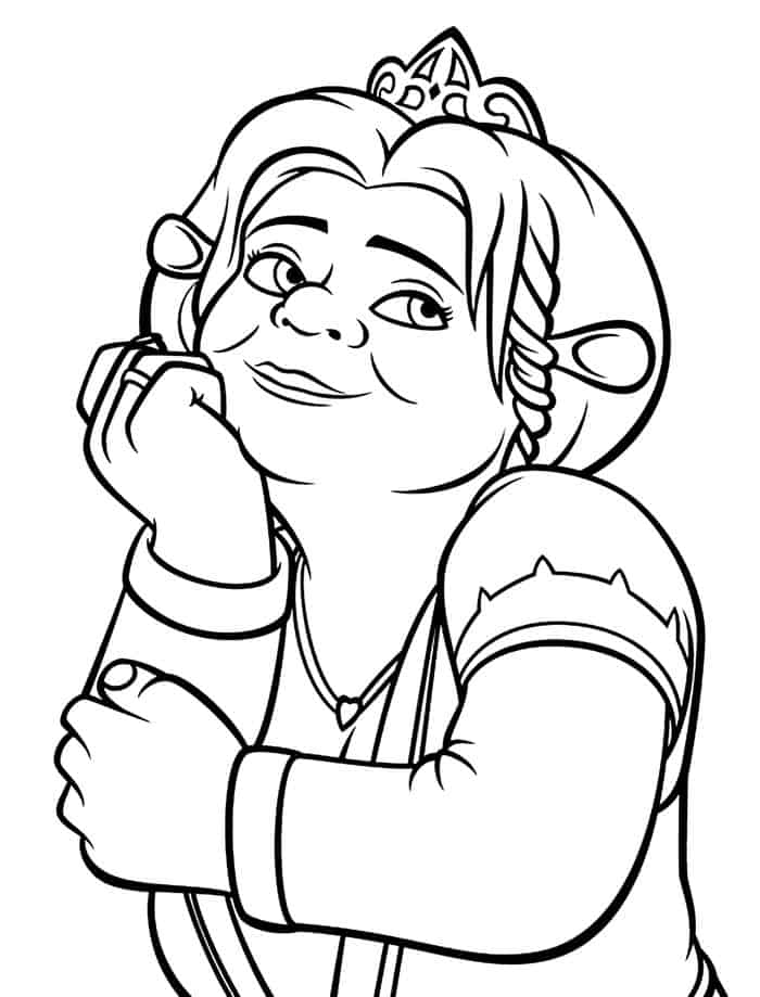 Fiona From Shrek Coloring Pages