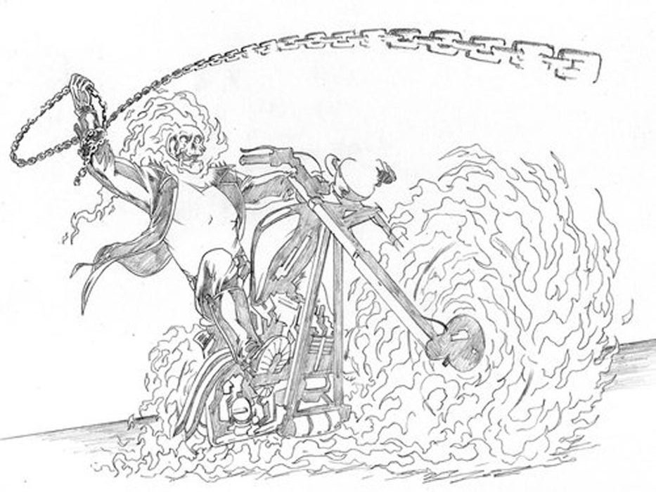 Free Coloring Pages Ghost Rider