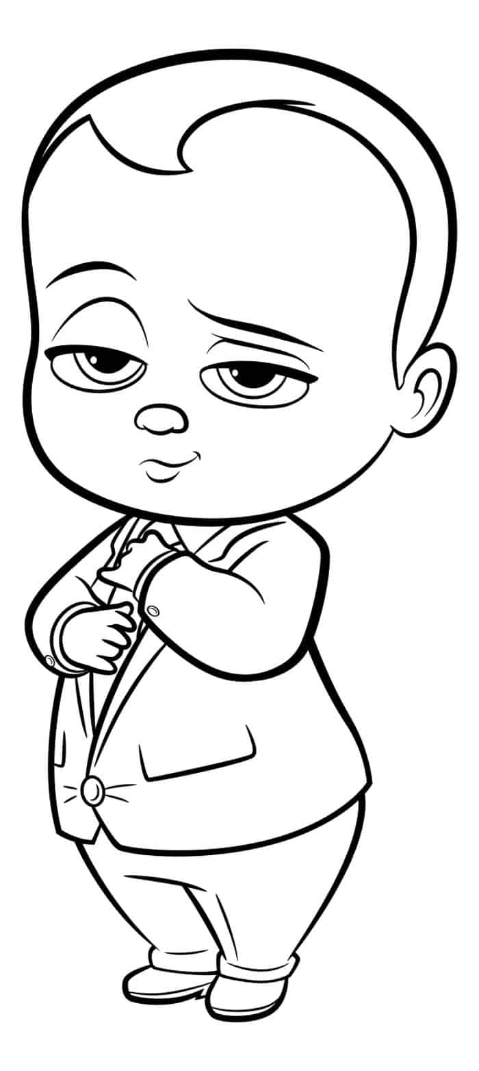 Free Coloring Pages Of Boss Baby