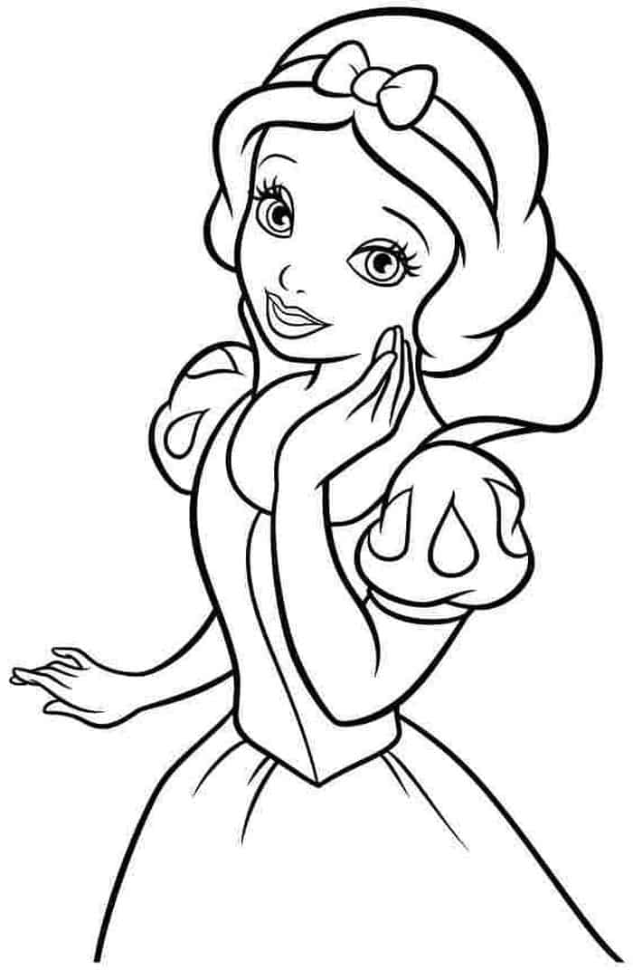Free Coloring Pages Of Snow White